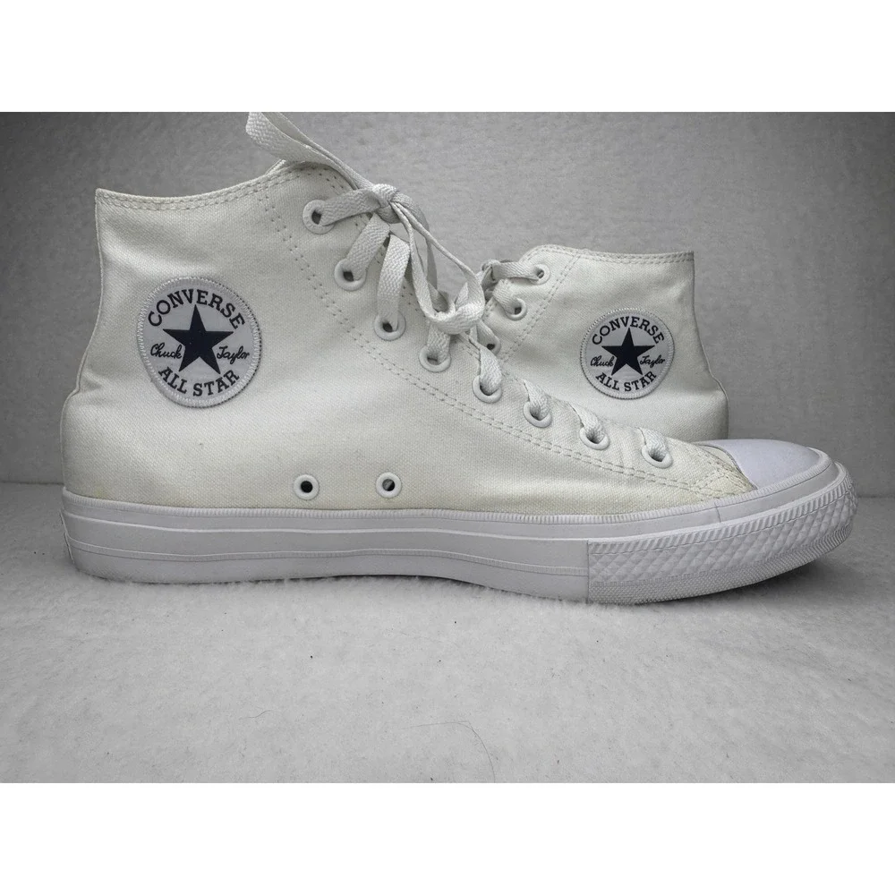 Converse Chuck‎ Taylor All Star Canvas Pro HiTop All White Men 10.5/Women 12.5